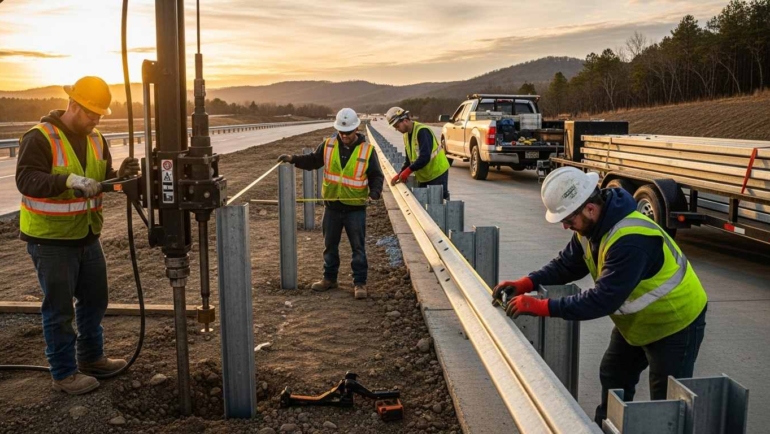 Guardrail installation