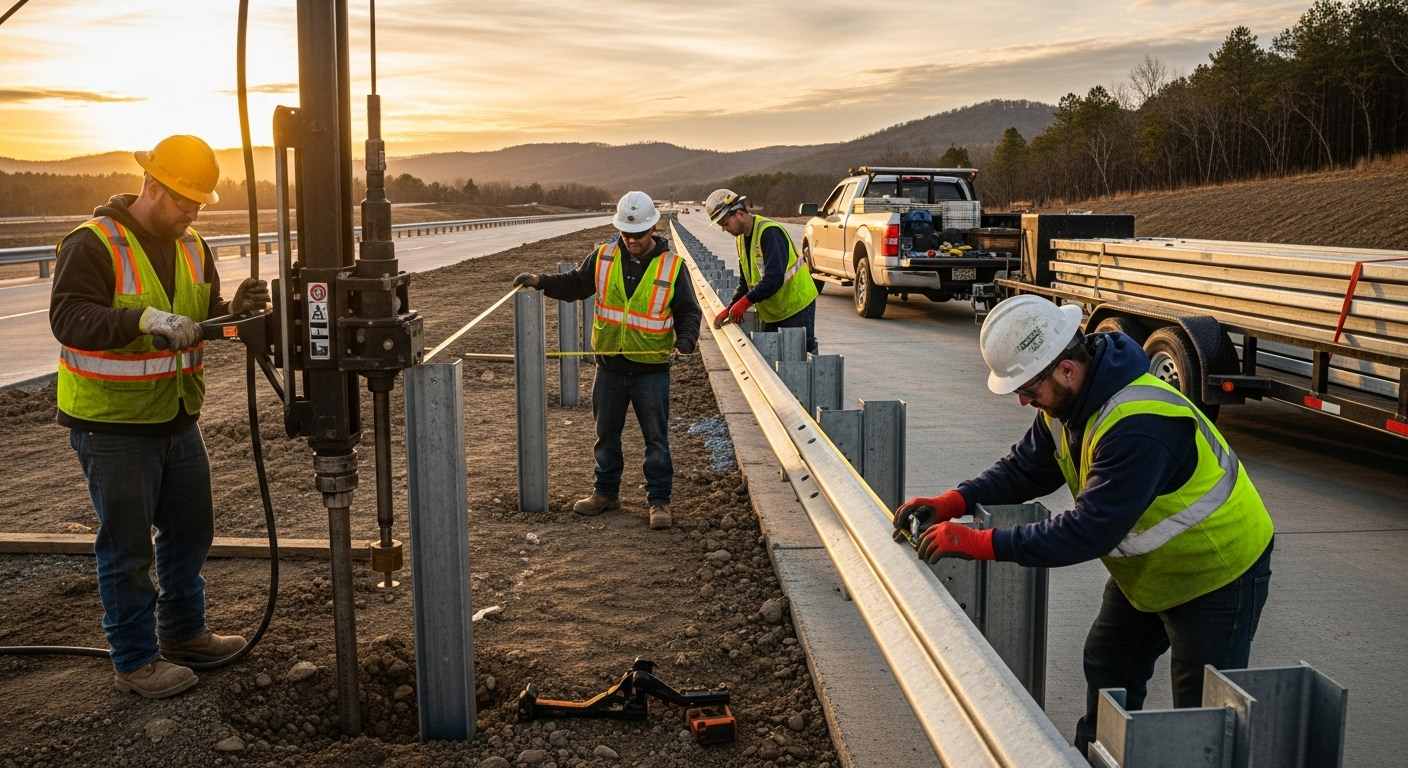 Guardrail installation